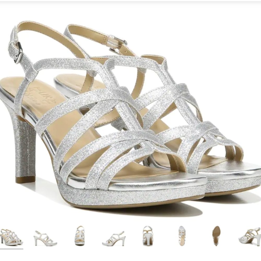 Naturalizer Baylor Silver  Dress Sandal